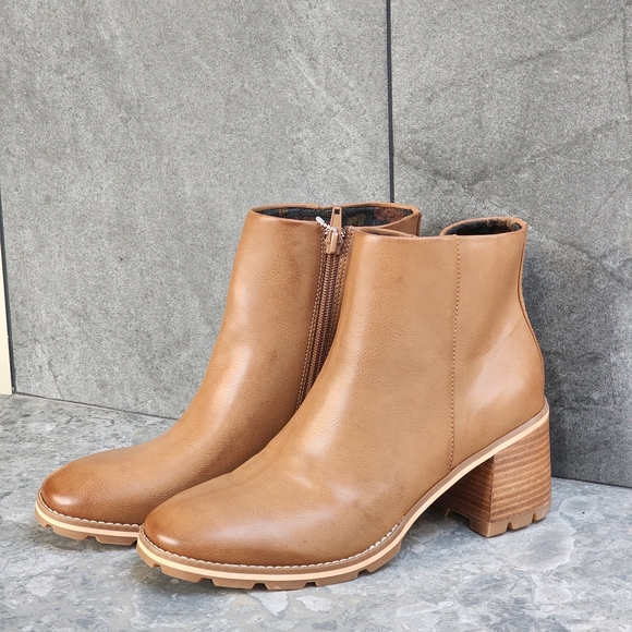 KORKS Gorgeous Burnished Finish Women's Tan Chandler Comfort Bootie Size 9 - Picture 4 of 8